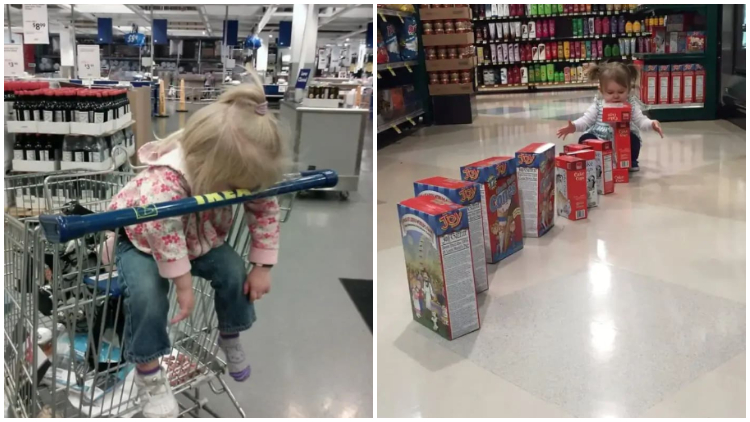 19 Hilarious Pics That Show Shopping with Kids is a Mission Impossible