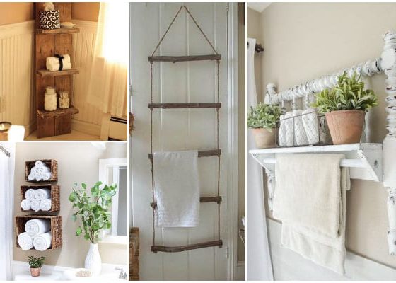 20 Clever DIY Towel Storage Ideas