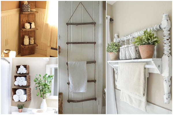 20 Clever DIY Towel Storage Ideas