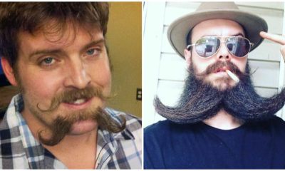 20 Hilarious Photos Showing Men Love Trying the Double Mustache Beard Trend