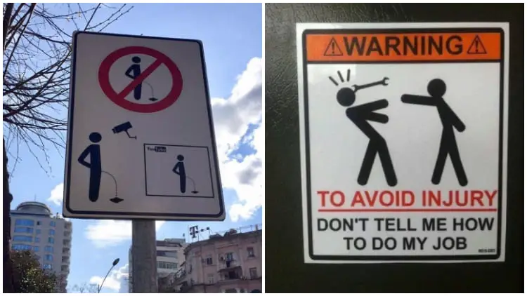 20 Warning Signs That Are Not Only Clear but also Hilarious