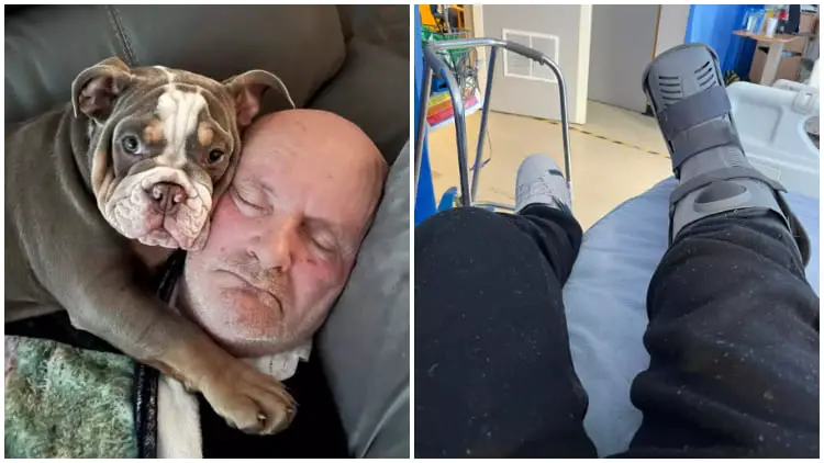 Loyal Puppy Saves Owner's Life by Chewing His Toe While He Slept