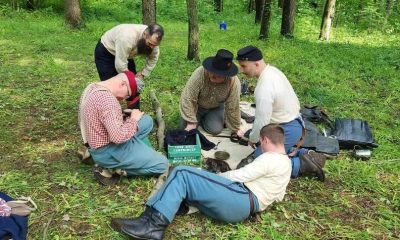 Stray Kittens Found In the Woods By Historical Reenactors