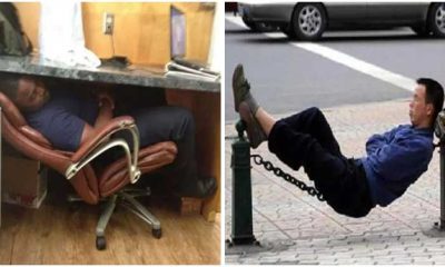 19 Hilarious Photos of People Sleeping in the Strangest Spots