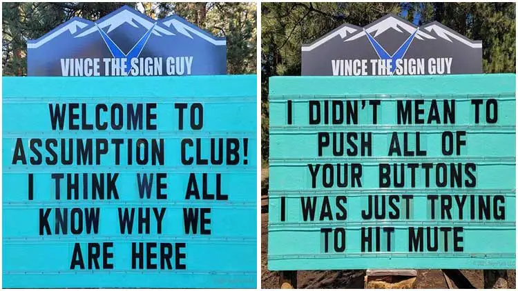 20 Most Hilarious Puns Ever Shared By Vince The Sign Guy