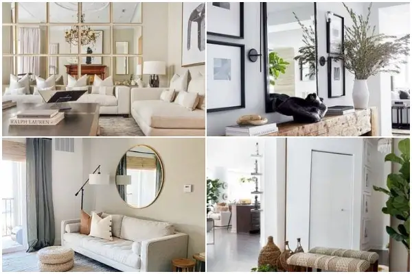 22 Charming Living Room Mirror Decor Ideas