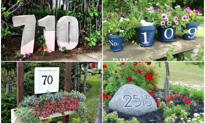 23 Creative DIY House Number Sign Ideas