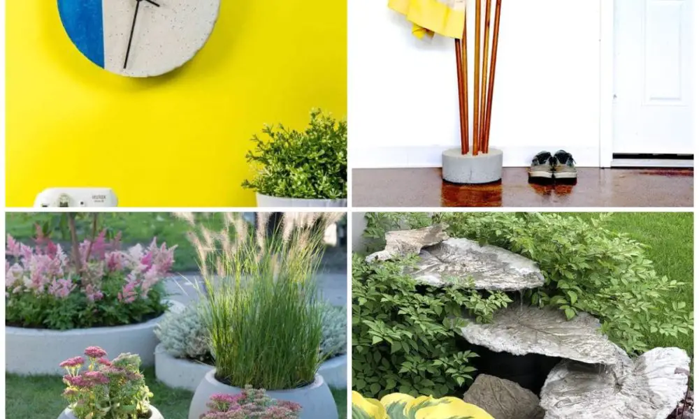 24 Easy and Creative DIY Concrete Projects to Decorate Indoor and Outdoor Space