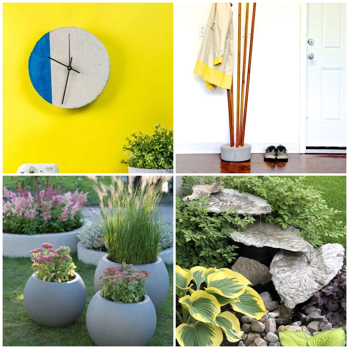 24 Easy and Creative DIY Concrete Projects to Decorate Indoor and Outdoor Space