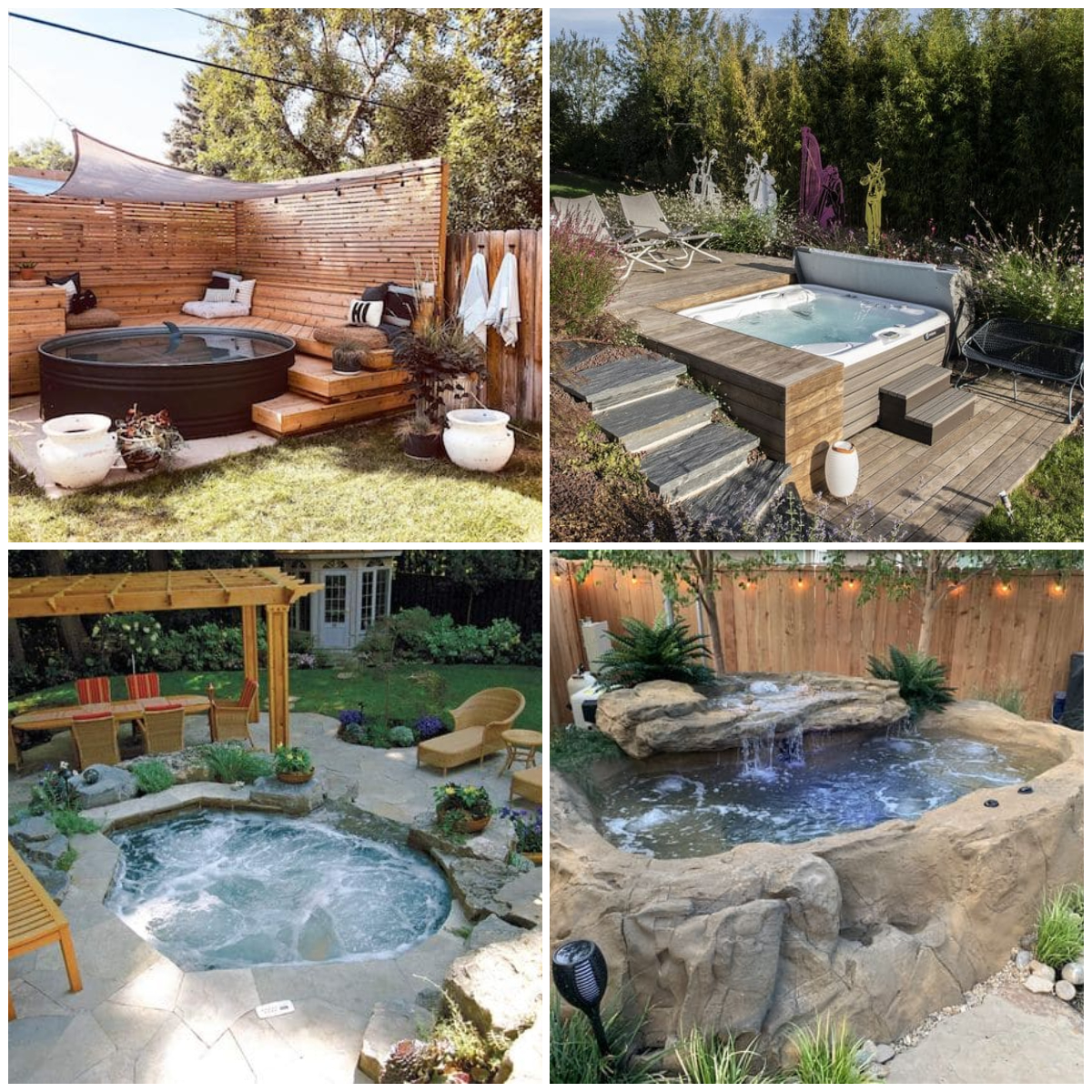 27 Mind-blowing Hot Tub Ideas for Outdoor Relaxing Moments