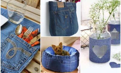 30 Amazing DIY Projects Made Out of Your Old Jeans