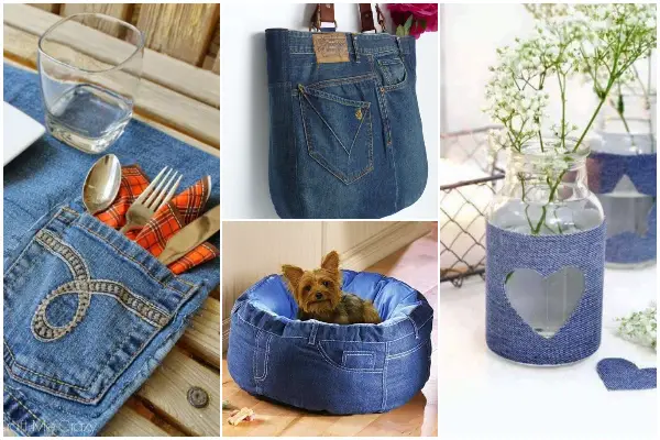 30 Amazing DIY Projects Made Out of Your Old Jeans