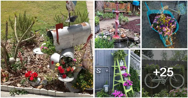 30 Fun DIY Recycled Garden Makeover Projects