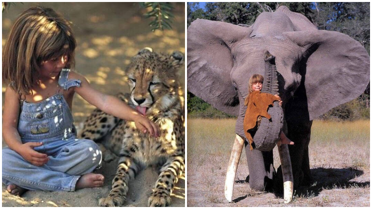 Captivating Photos of a "Real-life Mowgli" Who Spent Her Entire Childhood Among Wild Animals