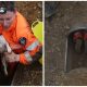 People Rescued a Trapped Dog from an Underground Pipe after Hearing Noises and Screams from The Drain