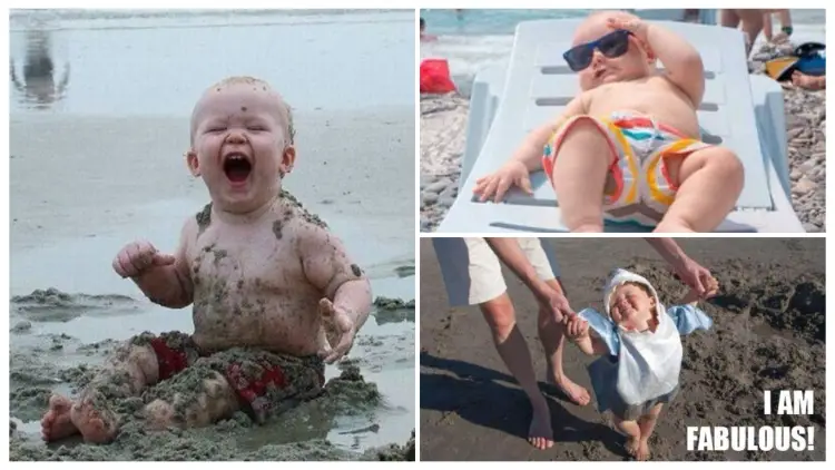 15 Hilarious Photos When Your Babies Enjoy The Beauty of The Beach