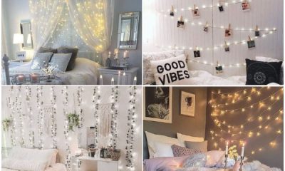 20 Creative Bedroom Decorating Ideas with String Lights