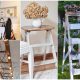 20 DIY Home Decor Projects Made from Old Ladders