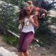 Brave Hiker Rescues 55-Pound Hurt Dog, Carries Him Down the Mountain on Her Shoulders for 6 Hours