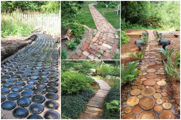 Easy Recycled Garden Walkway Projects for This Weekend