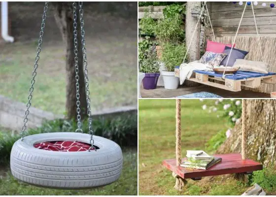 Easy and Creative Outdoor Swings from Unbelievable Materials