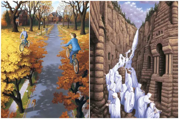 20+ Incredible Optical Illusion Paintings By Rob Gonsalves
